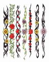tribal and flower arm bands images tattoo